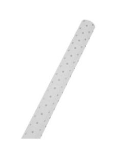 JAM Paper Wrapping Paper, Glitter Dots, 25 Sq Ft, White & Silver