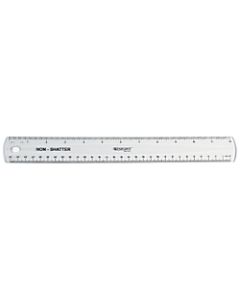 Westcott Shatterproof Ruler, 12in, Clear