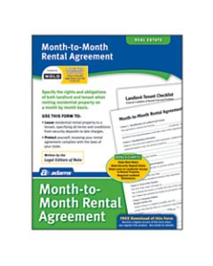 Adams Month-to-Month Rental Agreement