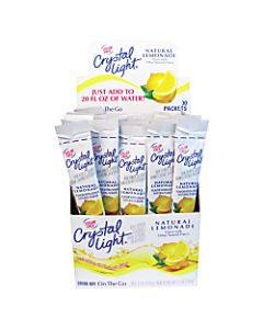 Crystal Light On The Go Mix Sticks, Lemon, Box Of 30 Packets