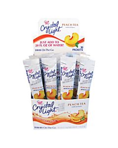 Crystal Light On The Go Mix Sticks, Peach Tea, Box Of 30 Packets