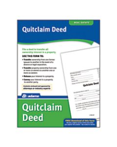 Adams Quitclaim Deed