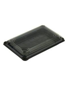 Stalk Market Compostable Food Trays, With Lids, 18in x 10in, Clear, Pack Of 300 Trays
