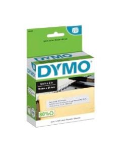 DYMO LabelWriter 30330 White Return Address Labels, 3/4in x 2in, Box Of 500