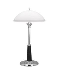 Victory Light Executive Desk Lamp, 24inH, Frosted Glass Shade/Chrome Base
