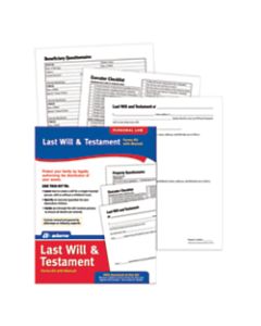 Adams Last Will & Testament Kit