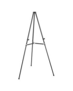 Quartet Lightweight Telescoping Easel, Black Aluminum