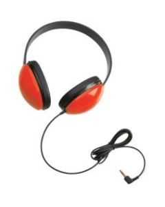Califone Childrens Stereo Headphone Lightweight RED - Stereo - Red - Mini-phone (3.5mm) - Wired - 25 Ohm - 20 Hz 20 kHz - Over-the-head - Binaural - Circumaural - 5.50 ft Cable