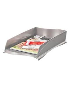 CEP Ellypse Letter Tray, 10-13/16in x 15in, Metallic Taupe