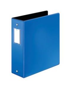 Cardinal EasyOpen 3-Ring Binder With Premier Locking Rings, 3in Round Rings, 60% Recycled, Blue