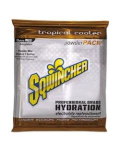 Sqwincher Powder Packs, Tropical Cooler, 47.66 Oz, Case Of 16