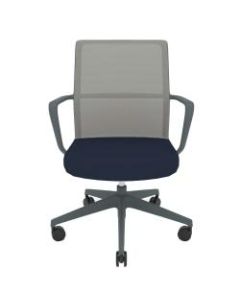 Allermuir Circo Ergonomic Mesh Mid-Back Executive Conference Chair, Gray/Ink