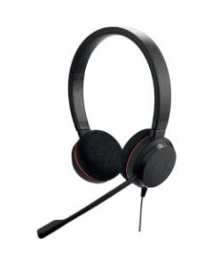 Jabra EVOLVE 20 UC Headset - Stereo - USB - Wired - Over-the-head - Binaural - Noise Canceling - Black