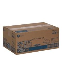Pacific Blue Basic by GP PRO Single-Fold 1-Ply Paper Towels, 100% Recycled, Brown, Pack Of 4000 Sheets