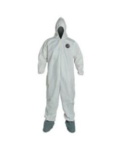 DuPont ProShield NexGen Coveralls With Hood And Boots, XXL, White, Pack Of 25