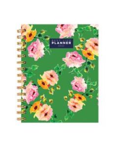 TF Publishing Weekly/Monthly Luxe Planner, 7-1/2in x 9in, Floral, January To December 2022