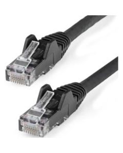 StarTech.com 1ft LSZH CAT6 Ethernet Cable - Black Snagless Patch Cord - First End: 1 x RJ-45 Male Network - Second End: 1 x RJ-45 Male Network - 10 Gbit/s - Patch Cable - Gold Plated Connector - Gold Plated Contact - LSZH - 24 AWG - Black