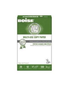Boise X-9 Multi-Use Copy Paper, Ledger Size (11in x 17in), 92 (U.S.) Brightness, 20 Lb, White, Ream Of 500 Sheets