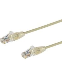 StarTech.com 1ft CAT6 Cable - Slim CAT6 Patch Cord - Gray - Snagless RJ45 Connectors - Gigabit Ethernet Cable - 28 AWG - LSZH (N6PAT1GRS)