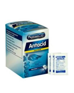 PhysiciansCare Antacid Heartburn Medication, 2 Tablets Per Packet, Box Of 50 Packets