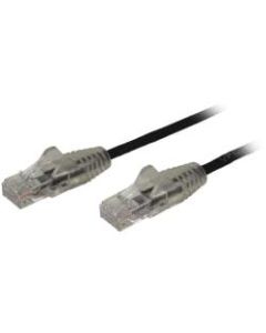 StarTech.com 6in CAT6 Cable - Slim CAT6 Patch Cord - Black Snagless RJ45 Connectors - Gigabit Ethernet Cable - 28 AWG - LSZH (N6PAT6INBKS)