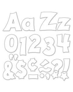 TREND Ready Letters, Friendly Uppercase/Lowercase Combo, 4in, White, Pack Of 226