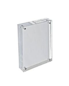 Azar Displays Acrylic Vertical/Horizontal Block Frame, 8 1/2in x 5 1/2in, Clear