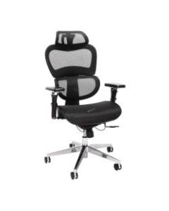 OFM Core Collection Model 540 Ergo Mesh High-Back Chair With Headrest, Black/Chrome