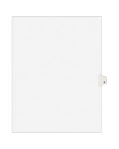 Avery Avery-Style 30% Recycled Collated Legal Index Exhibit Dividers, 8 1/2in x 11in, White Dividers/White Tabs, O, Pack Of 25