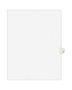 Avery Avery-Style 30% Recycled Collated Legal Index Exhibit Dividers, 8 1/2in x 11in, White Dividers/White Tabs, P, Pack Of 25