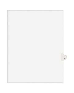 Avery Avery-Style 30% Recycled Collated Legal Index Exhibit Dividers, 8 1/2in x 11in, White Dividers/White Tabs, R, Pack Of 25