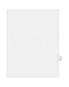 Avery Avery-Style 30% Recycled Collated Legal Index Exhibit Dividers, 8 1/2in x 11in, White Dividers/White Tabs, T, Pack Of 25