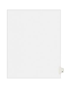 Avery Avery-Style 30% Recycled Collated Legal Index Exhibit Dividers, 8 1/2in x 11in, White Dividers/White Tabs, Y, Pack Of 25