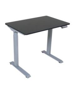 Victor Electric Standing Desk, 28-3/4inH x 36inW x 23-5/8inD, Black/Light Gray