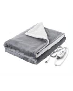 Pure Enrichment Weighted Warmth 2-in-1 Heated Weighted Blanket, 50in x 60in, Gray