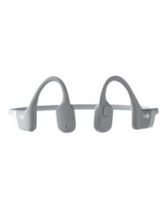 AfterShokz Aeropex - Headphones with mic - open ear - behind-the-neck mount - Bluetooth - wireless - lunar gray
