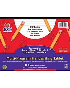 Pacon Zaner Bloser 1st Grade/d-Nealian Kindergarten Handwriting Paper, 10 1/2in x 8in, 100 Sheets