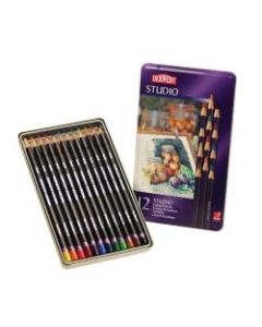 Derwent Studio Pencil Set, Assorted Colors, Set Of 12 Pencils