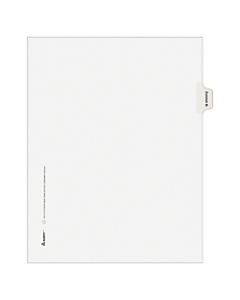 Avery Allstate-Style 30% Recycled Collated Legal Exhibit Dividers, 8 1/2in x 11in, White Dividers/White Tabs, EXHIBIT M, Pack Of 25 Tabs