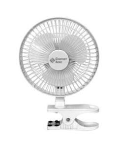 Comfort Zone CZ6C 6-inch Clip-On Desk Fan, White