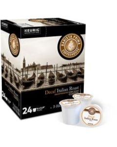 Barista Prima Coffeehouse Single-Serve Coffee K-Cup, Italian Roast, Decaffeinated, Carton Of 24