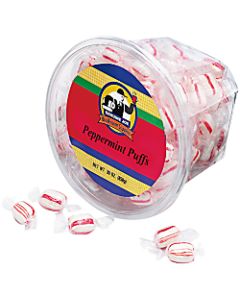 Refreshing Peppermint Puff Candy, 20 Oz Tub