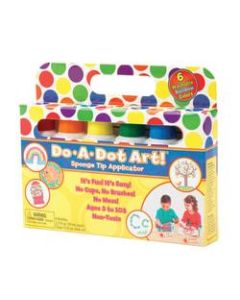 Do-A-Dot Art! Rainbow Washable Sponge Tip Markers, Assorted Colors Pack Of 6