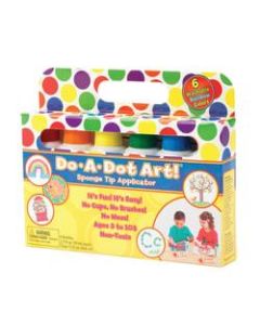 Do-A-Dot Art! Rainbow Washable Sponge Tip Markers, Assorted Colors Pack Of 6