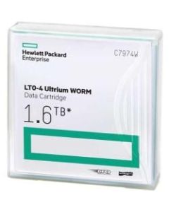 HPE LTO Ultrium 4 WORM Tape Cartridge - LTO-4 - WORM - 800 GB (Native) / 1.60 TB (Compressed) - 1 Pack