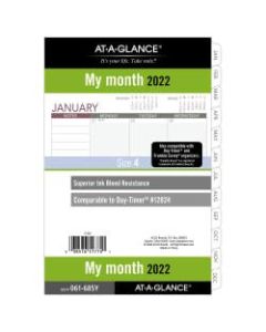 AT-A-GLANCE Weekly Planner Refill, 3-1/4in x 6-1/2in, January to December 2022, 061-685Y