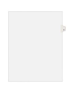 Avery Allstate-Style 30% Recycled Collated Legal Exhibit Dividers, 8 1/2in x 11in, White Dividers/White Tabs, F, Pack Of 25 Tabs