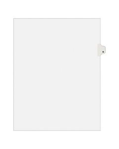 Avery Allstate-Style 30% Recycled Collated Legal Exhibit Dividers, 8 1/2in x 11in, White Dividers/White Tabs, G, Pack Of 25 Tabs