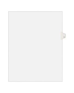 Avery Allstate-Style 30% Recycled Collated Legal Exhibit Dividers, 8 1/2in x 11in, White Dividers/White Tabs, I, Pack Of 25 Tabs