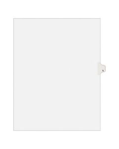 Avery Allstate-Style 30% Recycled Collated Legal Exhibit Dividers, 8 1/2in x 11in, White Dividers/White Tabs, L, Pack Of 25 Tabs